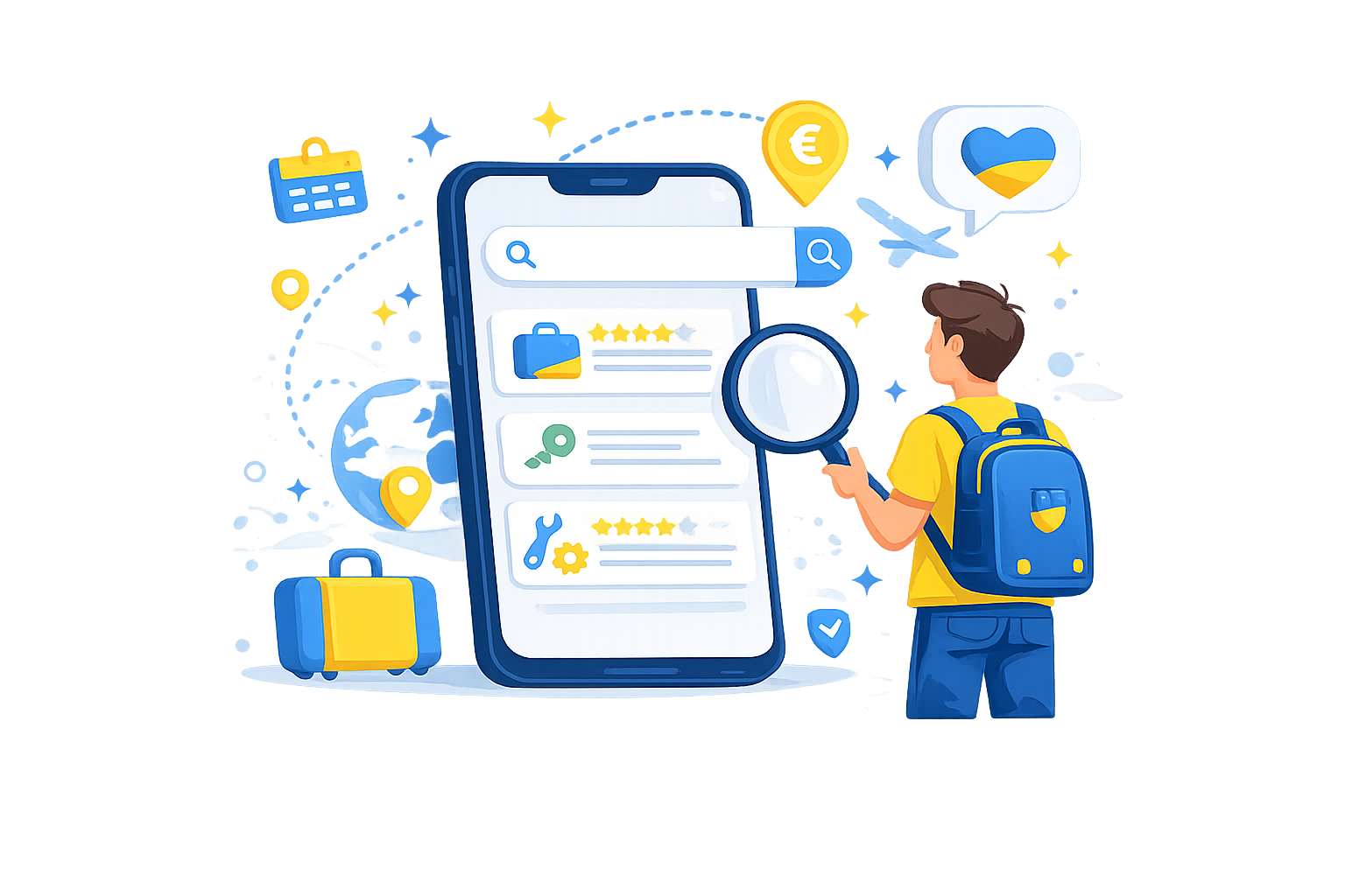 Ілюстрація платформи оголошень для української спільноти
